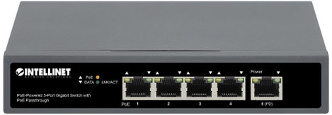 Intellinet PoE-Powered 5-Port Gigabit Hálózati switch, RJ45 10 / 100 / 1000 MBit/s IEEE 802.3af (12. 2. kép