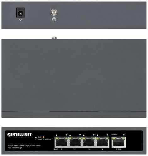 Intellinet PoE-Powered 5-Port Gigabit Hálózati switch, RJ45 10 / 100 / 1000 MBit/s IEEE 802.3af (12. 5. kép