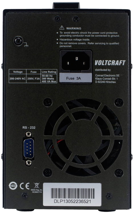 Szabályozható labortápegység 1x 0 - 30 V 0 - 5 A 150 W, VOLTCRAFT DLP-1305 4. kép