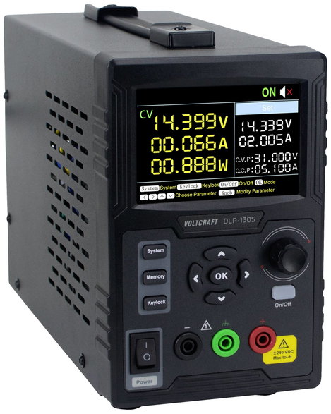 Szabályozható labortápegység 1x 0 - 30 V 0 - 5 A 150 W, VOLTCRAFT DLP-1305 9. kép
