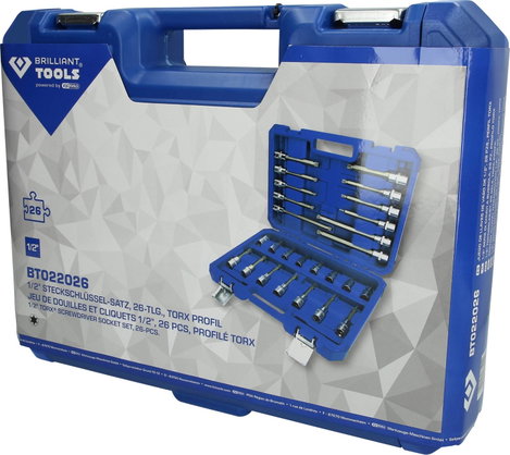 Brilliant Tools BT022026 Dugókulcs betét készlet BT022026 3. kép