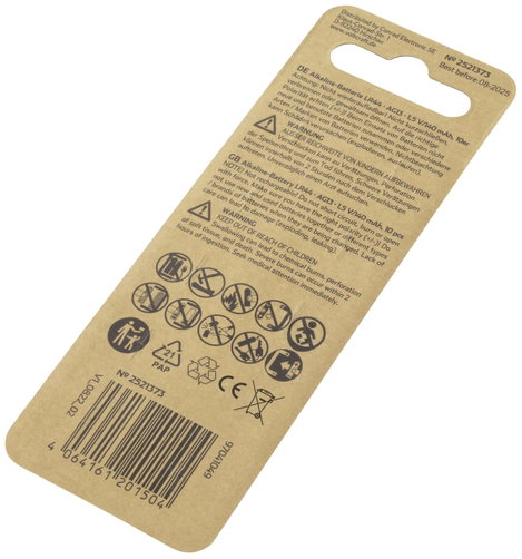 VOLTCRAFT Gombelem LR 44 10 db 140 mAh Alkáli mangán AG13 5. kép