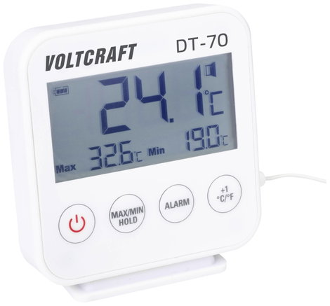 VOLTCRAFT DT-70 Vezetékes hőmérséklet érzékelő Mérési tartomány, hőmérséklet -40 - +70 °C Érzékelő t 2. kép