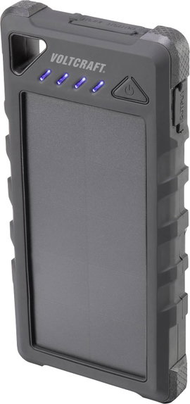 Napelemes powerbank max. 280 mA 16000 mAh, VOLTCRAFT VC-SL16000 VC-11946675