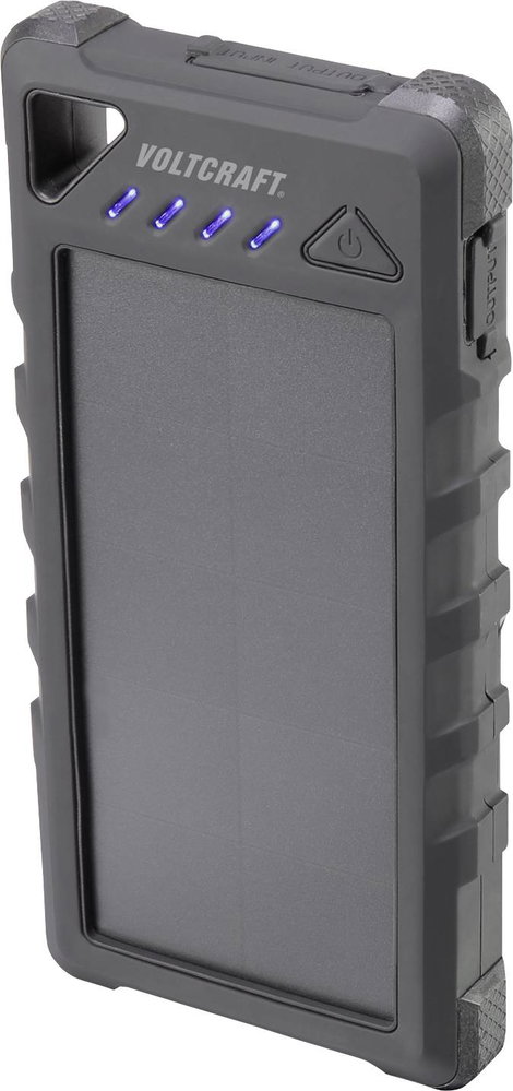 Napelemes powerbank max. 280 mA 16000 mAh, VOLTCRAFT VC-SL16000 VC-11946675