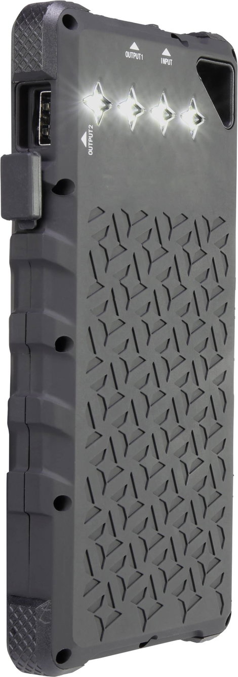 Napelemes powerbank max. 280 mA 16000 mAh, VOLTCRAFT VC-SL16000 VC-11946675 2. kép