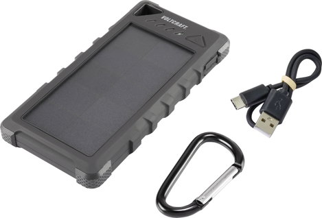 Napelemes powerbank max. 280 mA 16000 mAh, VOLTCRAFT VC-SL16000 VC-11946675 5. kép