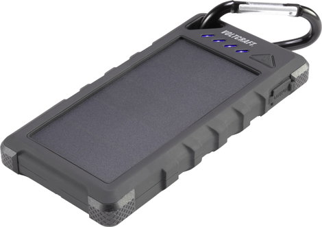 Napelemes powerbank max. 280 mA 16000 mAh, VOLTCRAFT VC-SL16000 VC-11946675 6. kép