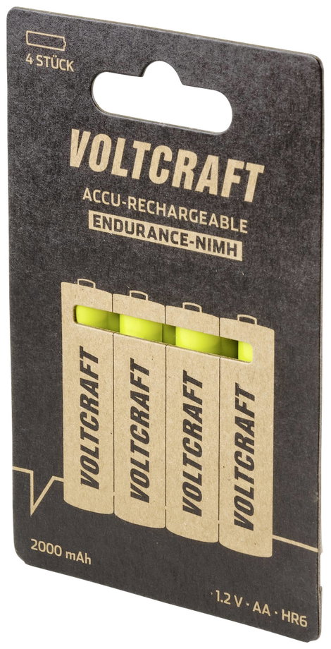 VOLTCRAFT Endurance Ceruzaakku NiMH 2000 mAh 1.2 V 4 db 2. kép
