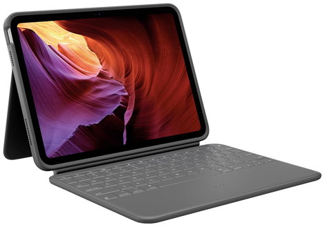 Logitech Rugged Folio Tablet tok Apple iPad 10.9 (10. Gen., 2022) 27,7 cm (10,9) Book Cover Fekete