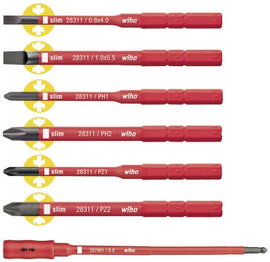 VDE cserélhető csavarhúzó penge készlet, 7 részes, Wiha slimTorque 36079