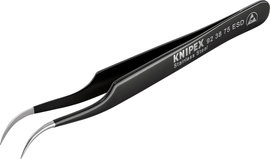 ESD precíziós csipesz 120 mm, hajlított 45°, Knipex 92 38 75 ESD