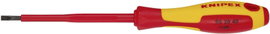 VDE egyenes csavarhúzó, penge szélesség: 4 mm, Knipex 98 20 40