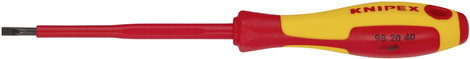 VDE egyenes csavarhúzó, penge szélesség: 4 mm, Knipex 98 20 40
