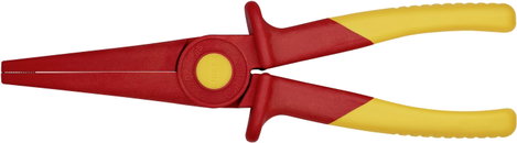 VDE félkerek csőrű műanyag fogó 220 mm, Knipex 98 62 02 3. kép