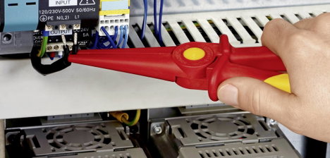 VDE félkerek csőrű műanyag fogó 220 mm, Knipex 98 62 02 5. kép