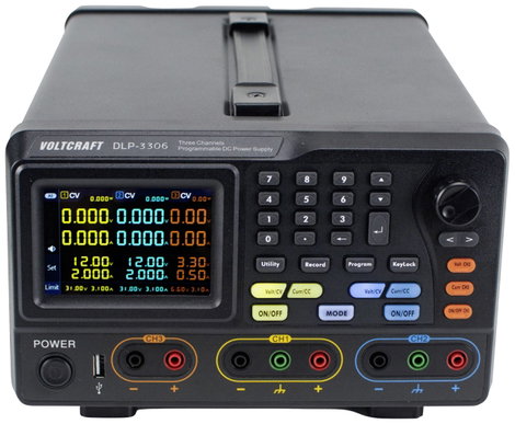 Szabályozható labortápegység 0 - 30 V 0 - 6 A 378 W RS-232, USB, LAN, VOLTCRAFT DLP-3306 3. kép