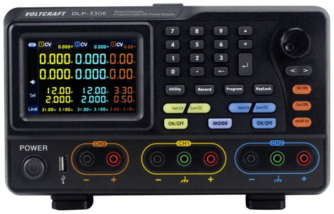 Szabályozható labortápegység 0 - 30 V 0 - 6 A 378 W RS-232, USB, LAN, VOLTCRAFT DLP-3306 6. kép