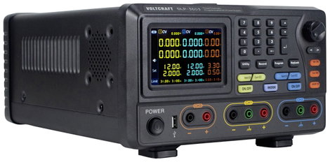 Szabályozható labortápegység 60 V/AC 3 A 378 W RS-232, USB, LAN, Voltcraft DLP-3603 2. kép