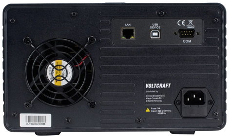 Szabályozható labortápegység 60 V/AC 3 A 378 W RS-232, USB, LAN, Voltcraft DLP-3603 9. kép