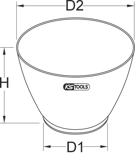 KS Tools 9992034 Gipszpohár, 0,65 liter Gipsz keverő edény 5. kép