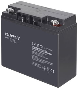 VOLTCRAFT CE12V/17Ah Ólomakku 12 V 17 Ah Ólom-vlies (AGM) (Sz x Ma x Mé) 181 x 167 x 77 mm M5 csavar