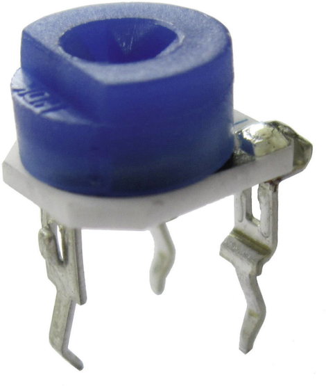 Miniatűr trimmer potméter, lineáris, álló, 0,2 W 200 Ω 240° VG067TL1B200R