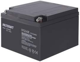VOLTCRAFT CE12V/24Ah Ólomakku 12 V 24 Ah Ólom-vlies (AGM) (Sz x Ma x Mé) 166 x 125 x 175 mm M5 csava