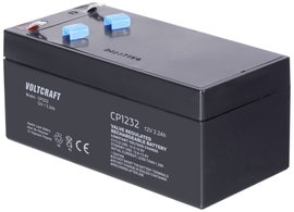 VOLTCRAFT CE12V/3,2Ah Ólomakku 12 V 3.2 Ah Ólom-vlies (AGM) (Sz x Ma x Mé) 134 x 67 x 67 mm 4,8 mm-e