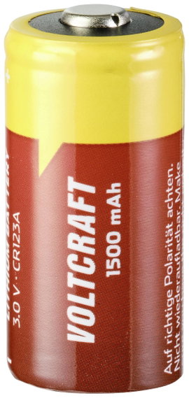VOLTCRAFT CR123A CR-123A Fotóelem Lítium 1500 mAh 3 V 1 db