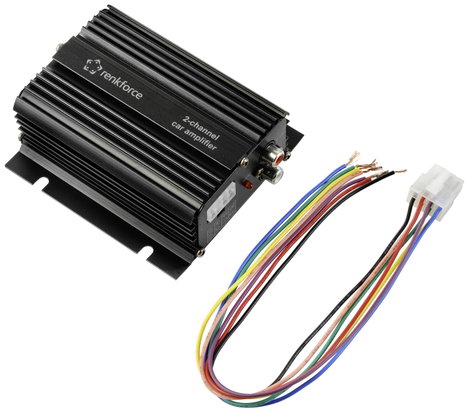 Renkforce RF-CMP-202 2 csatornás végfok 100 W Bluetooth®-/USB hanglejátszás, Hangerő-/basszus-/magas 5. kép
