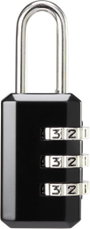 Sygonix SY-5044452 Függő lakat 22 mm Fekete Számkódos zár bélyegkép