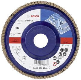 Bosch Accessories 2608601276 X431 Felületcsiszoló korong Ø 125 mm Furat átmérő 22.33 mm Acél 1 db