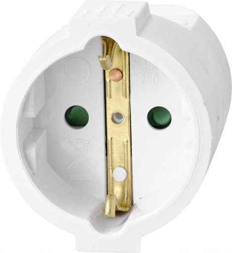 Sygonix SY-4872634 Áram Hosszabbítókábel 16 A Fehér 3.00 m H05VV-F 3G 1,5 mm² 3. kép