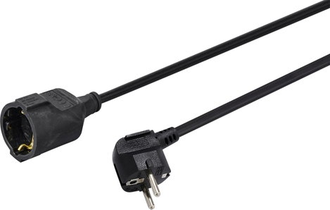 Sygonix SY-4872632 Áram Hosszabbítókábel 16 A Fekete 3.00 m H05VV-F 3G 1,5 mm² 2. kép