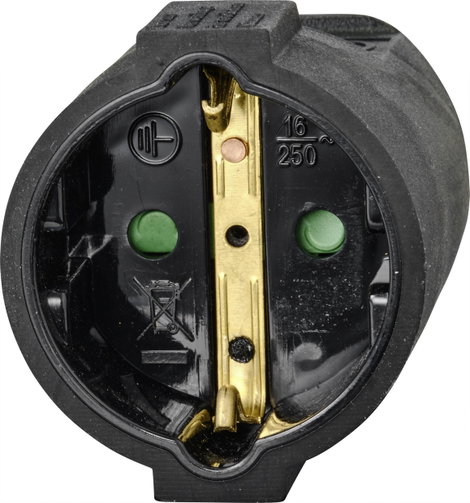 Sygonix SY-4872636 Áram Hosszabbítókábel 16 A Fekete 5.00 m H05VV-F 3G 1,5 mm² 2. kép