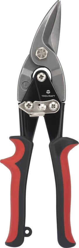TOOLCRAFT Lemezvágó olló, balos TO-7897161