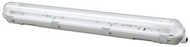 Sygonix LED-es lámpa nedves helyiségbe LED G13 9 W Natúr fehér Szürke