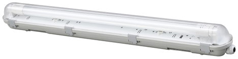 Sygonix LED-es lámpa nedves helyiségbe LED G13 9 W Natúr fehér Szürke