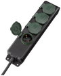 Sygonix SY-5145340 Hálózati elosztó Fekete, Zöld Védőérintkezős 1 db 4. bélyegkép