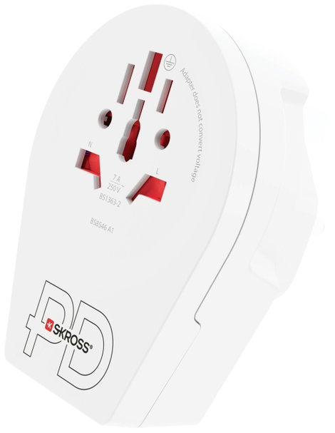 Skross 1.500291 Úti adapter Country Adapter World to UK USB C20PD
