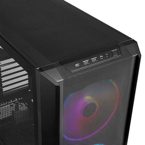 Lian Li LANCOOL 216RX Midi torony Ház, Gaming doboz Fekete 4. kép