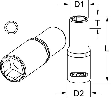 KS Tools KS TOOLS 9175391 Bit befogó 2. kép