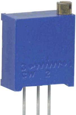 Álló trimmer potméter, felül állítható, 5 kΩ 0,5 W ± 10 % 3296Y, Weltron WEL3296-Y-502-LF