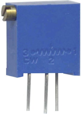Álló trimmer potméter, oldalt állítható, 100 kΩ 0,5 W ± 10 % 3296Z, Weltron WEL3296-Z-104-LF