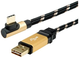 Roline USB kábel USB 2.0 USB-A dugó, USB-C® dugó 3.00 m Többszínű Árnyékolt 11.02.9062