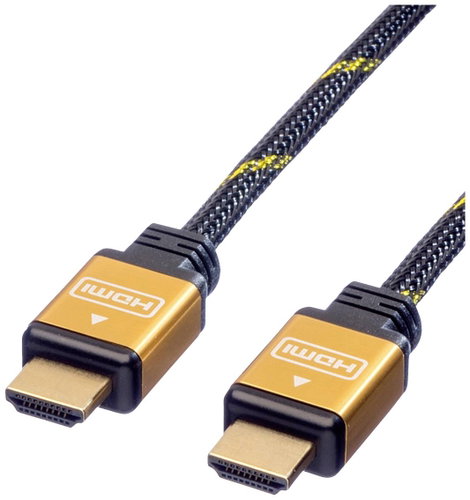 Roline HDMI Csatlakozókábel HDMI-A dugó, HDMI-A dugó 5.00 m Többszínű 11.04.5565 Árnyékolt HDMI kábe