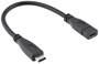 Roline USB kábel USB 3.2 Gen2 (USB 3.1 Gen2) USB-C® dugó 0.15 m Fekete Árnyékolt 11.02.9015 bélyegkép