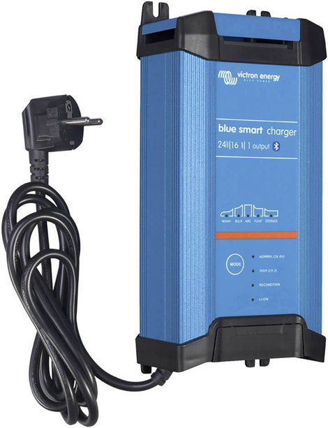 Victron Energy Ólomakku töltő Blue Smart 24/16 24 V Töltőáram (max.) 16 A