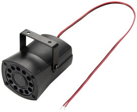 TRU COMPONENTS TC-10302760 Piezo jeladó Zajkibocsátás: 105 dB Feszültség: 12 V Szirénahang 1 db